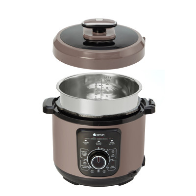 Nồi áp suất cơ Elmich 5L PCE-8792, công suất lớn 1000W, dung tích 5L, tuyệt đối an toàn với van xả tự động được thiết kế trên nắp nồi, bảo hành 24 tháng, đổi trả 12 tháng - Hàng chính hãng