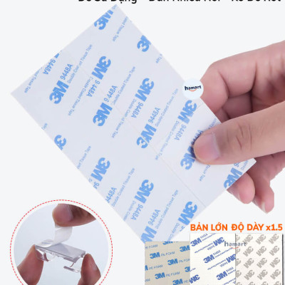 Miếng Keo Xốp 2 Mặt Dán Tường Siêu Dính Dày 1.5mm Dán Cố Định Ảnh Camera Hành Trình Ô Tô Đa Năng