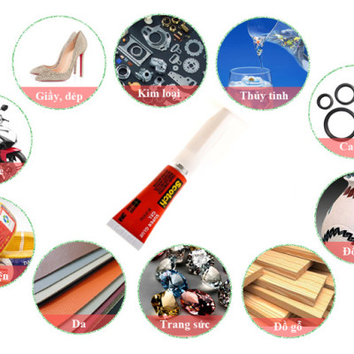 Bộ 5 chai keo dán giày, gỗ, nhựa đa năng siêu dính 3M Scotch AD113