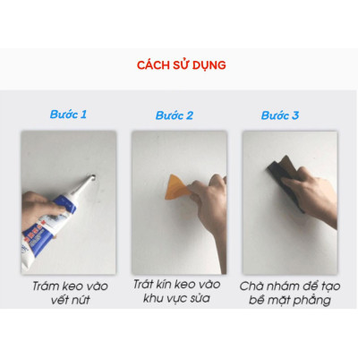 Keo Dán Tường Đa Năng - Trám Vết Nứt Tường Thông Minh- LOẠI 1 - HÀNG CHÍNH HÃNG