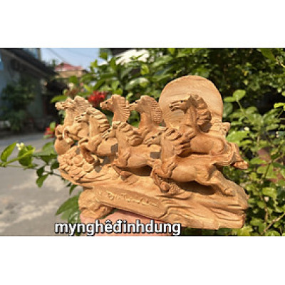 Cầu ngựa bát mã bằng gỗ ngọc am thơm nức kt 25x15x6cm 