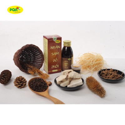 Nhân Sâm Bổ Phổi PQA Hỗ Trợ Thanh Họng, Giảm Ho, Long Đờm Và Thông Thoáng Đường Thở Hộp 125ml