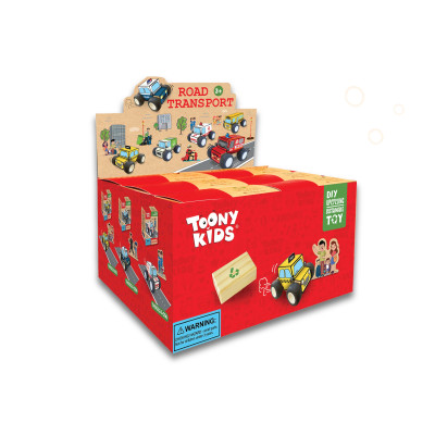 Bộ Đồ Chơi DIY TOONYKIDS Siêu Xe Tái Chế Road Transport Garbage Truck TN00324-005 [Tặng Kèm Sticker]