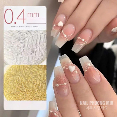 Khay Bi Tròn Mini 0.4mm Màu Trắng Bạc Vàng ANGELICA Làm Nail Bằng Thép Mạ Không Gỉ Sáng Bóng, Dễ Bám Dính Size Siêu Nhỏ Chuyên Dùng Trang Trí Móng