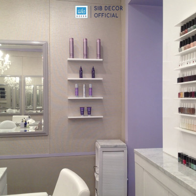 [Không khoan] Kệ Nail, Sơn Móng Dài 60cm Đến 120cm, Rộng 10cm Treo Tường Spa, Nail SIB Decor KT010P