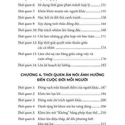 Thói Quen Tốt Tạo Ra Cuộc Sống Chất