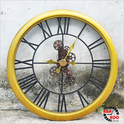 Bộ bánh răng đồng hồ treo tường (Gear Clock) chuyển động liên tục 12 bánh răng chuyển động