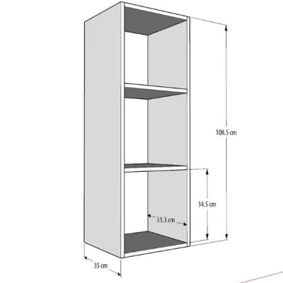 Kệ 3 Ngăn Treo Tường Juno Sofa CTKT522 KT 38×108.5x35cm