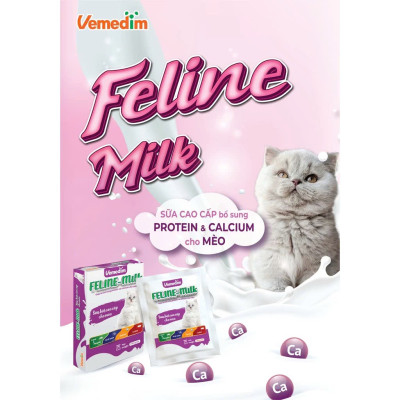 Sữa Bột cho Mèo Vemedim Feline Milk Giúp giúp Mèo Phát triển Khỏe mạnh - Gói 100g