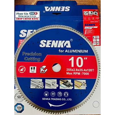 Lưỡi cắt nhôm hợp kim SENKA 255 - 305 120 răng Made in Germany - Hàng chính hãng
