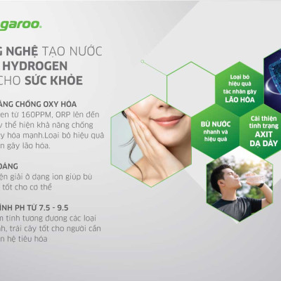 Máy Lọc Nước Kangaroo Hydrogen Slim Nóng Lạnh KG10A7S - Hàng Chính Hãng