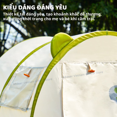Lều cho bé gấp gọn kèm thảm dã ngoại cắm trại chống thấm nước Mideer Deer Camp Party