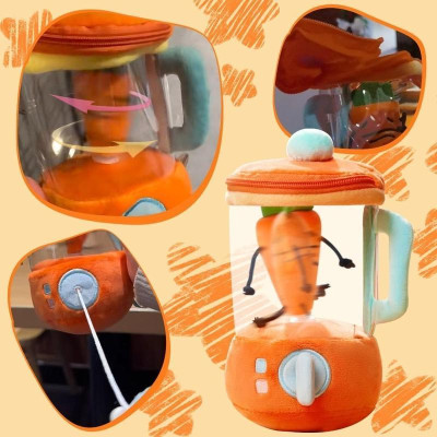 Gấu bông máy xay sinh tố Cà rốt 15cm Plush Carrot Juicer Toy