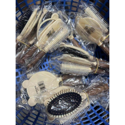 Set lược gương 4 món cực xinh lược gỡ rối chải tóc uốn tạo kiểu Linh chi bedding