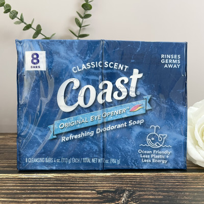Xà Bông Cục Coast Classic Scent Refreshing Deodorant Lốc 8 X 113g