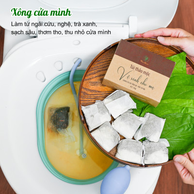 Combo 2 Hộp Thảo Mộc Vệ Sinh Cho Mẹ Wonmom (10 Túi/Hộp )