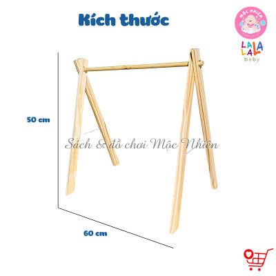 Kệ chữ A cho trẻ sơ sinh - Đồ chơi cho bé Lalala baby có chốt 2 đầu chắc chắn, gấp gọn, giao HỎA TỐC