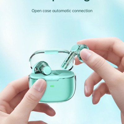 Tai nghe Wiwu Pure Sound TWS12 kết nối Bluetooth V5.3, có điều khiển cảm ứng trực tiếp trên tai nghe - Hàng chính hãng