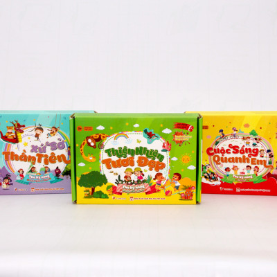 Combo Bộ thẻ trò chơi kỹ năng phát triển trí não cho bé (100 trò chơi đa dạng chủ đề cho bé)