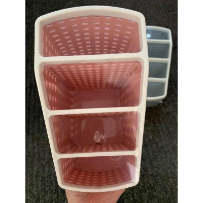 Khay Nhựa Tiện Ích 4 ngăn, 5 ngăn , lục giác để bàn, cắm bút, đựng đồ đa năng - giao mầu ngẫu nhiên