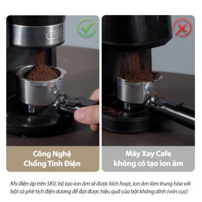 Máy Xay Hạt Cà Phê Espresso HiBREW G3A Tự Động Chống Vón Cục Tĩnh Điện, Tích Hợp 31 Chế Độ Xay - Thương Hiệu Mỹ Cao Cấp, Hàng Chính Hãng