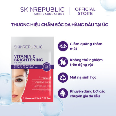 Combo 10 Mặt nạ mắt Skin Republic Brightening Eye Mask (3 cặp) 23ml