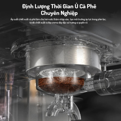 Máy pha cà phê Espresso chuyên nghiệp thương hiệu HiBREW H10A , áp suất 20bar , công suất 1350W - Hàng Chính Hãng