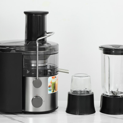 Máy ép trái cây đa năng Panasonic MJ-CB800SRA-Mâm xay 100% kim loại-Kèm cối sinh tố - Hàng chính hãng