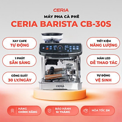 Máy pha cà phê Ceria BARISTA CB-30S Hàng chính hãng