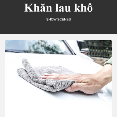 Bộ Ba Dụng Cụ Rửa Xe Lutian Bao Gồm Nước Rửa Xe (100ml), Khăn Lău Khô (30x40cm), Miếng Xốp Mút Bọt Biển Bộ Sản Phẩm Chuyên Dùng Để Dọn Dẹp Rửa Ô Tô, Xe Máy  – Hàng Chính Hãng