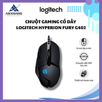 Chuột Gaming Có Dây Logitech Hyperion Fury G402 (910-004070) 4000DPI LED 8 Phím - Hàng Chính Hãng