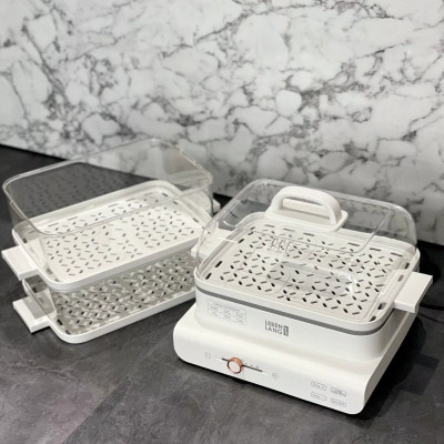 Nồi hấp điện đa năng 3 tầng LEBENLANG LBEL5031 siêu tiện lợi, dung tích 18L, công suất 900W - hàng chính hãng