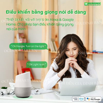 Công Tắc Cảm Ứng Wifi Datic, Công Tắc Kèm Ổ Cắm 2IN1 - DTSW02M