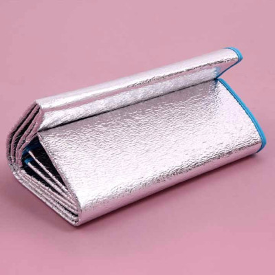 Chiếu Bạc Ngủ Trưa Văn Phòng, Tấm Thảm Trải Lót Bạc Gấp Gọn Cách Nhiệt Du Lịch 1mx2m