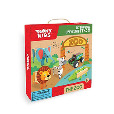 Bộ Đồ Chơi DIY TOONYKIDS Sở Thú Kì Diệu The Zoo TN00224-001 [Tặng Kèm Sticker]