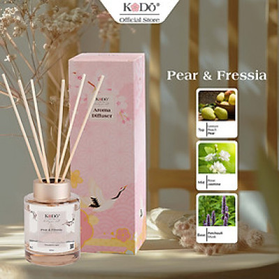 Tinh Dầu Nước Hoa Que Gỗ Khuếch Tán KODO Kèm Que Làm Thơm Phòng, Khách Sạn, Toilet Hương Thơm Dễ Chịu 100/120/150ml