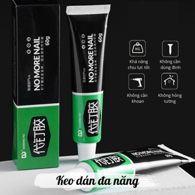 Keo Siêu Dính Đa Năng - Keo Dán Siêu Chắc Mọi Bề Mặt, Nhanh Khô, Không Làm Hỏng Bề Mặt Tường, Không Cần Khoan Đục - HÀNG CHÍNH HÃNG MINIIN