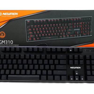 Bàn phím co Newmen có dây GM310 Black _ Hàng chính hãng