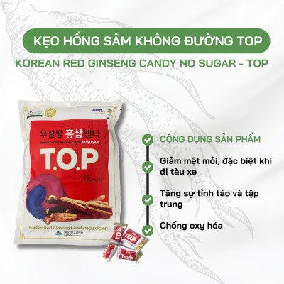 Kẹo Hồng Sâm Không Đường 365 Hàn Quốc - Hỗ Trợ Tăng Đề Kháng, Giảm Say Tàu Xe, Không Gây Tăng Đường Huyết