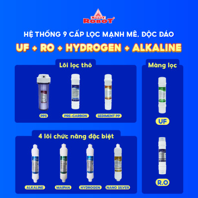 Máy Lọc Nước ROBOT Nóng Nguội Lạnh R.O + UF Grand Pro 539WK-UR - Hàng chính hãng