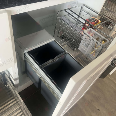 Thùng rác đôi gắn cánh (hoặc âm tủ Gerari chính hãng)