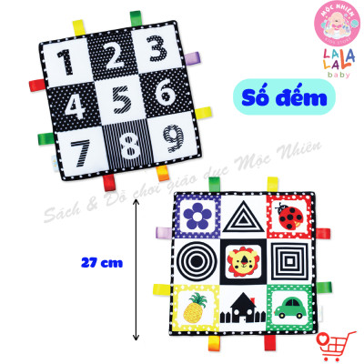 Tranh Vải Kích Thích Thị Giác Cho Bé Sơ Sinh, Phát Triển Não Bộ Tummy Time - Lalala Baby