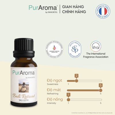 [Best Seller] Combo 7 Tinh Dầu Thiên Nhiên Nguyên Chất PurAroma by IMMORTEL 10mL Chính Hãng Pháp