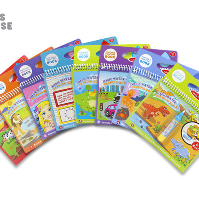 Sách tô màu bút nước thần kỳ Toys House size 29 - Kèm bút nước