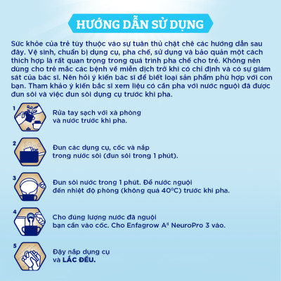 Sữa bột Enfagrow A2 Neuropro 3 dành cho trẻ từ 1 - 6 tuổi –800g