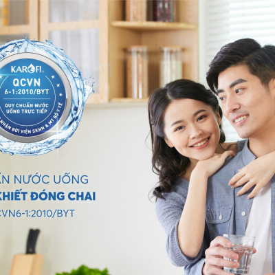 Máy lọc nước có chế độ lạnh, 7 lõi lọc hàng chính hãng Karofi Livotec 600, Màng RO 100GDP Hàn Quốc