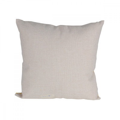 Vỏ gối tựa lưng vuông PATTERN vải sợi tổng hợp mềm mịn, vỏ nền trắng phối hoa văn hình học màu vàng, kích thước 40x40cm | Index Living Mall - Phân phối độc quyền tại Việt Nam