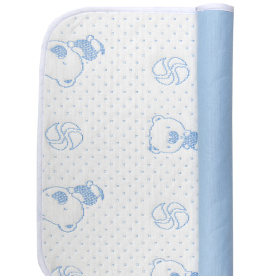 Combo 6 miếng lót chống thấm cotton 4 lớp VIETMAT size 40x50cm - Xanh