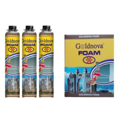 Keo Bọt (FOAM) Goldnova- 5 Hộp; Hộp =12 Lon/750ml