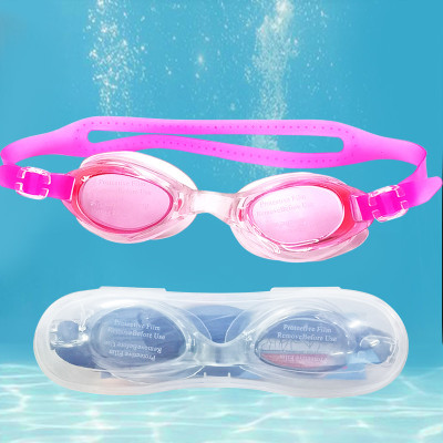 Kính bơi trẻ em, người lớn xịn (tặng kèm 2 bịt tai) tròng trong suốt góc nhìn rộng, ngăn ngừa nước lọt vào trong mắt tốt kèm hộp, dây chun co giãn thoải mái không sợ đau
